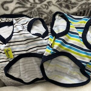Striped Dog Tank Tops